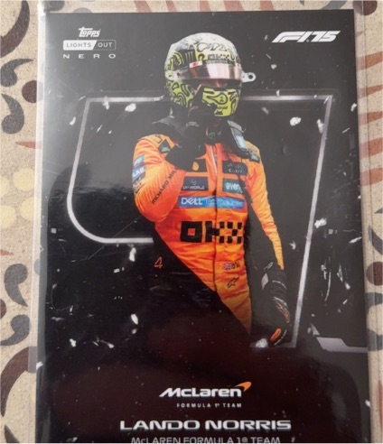 2025 Topps Formula 1 Lights Out Nero Lando Norris — front