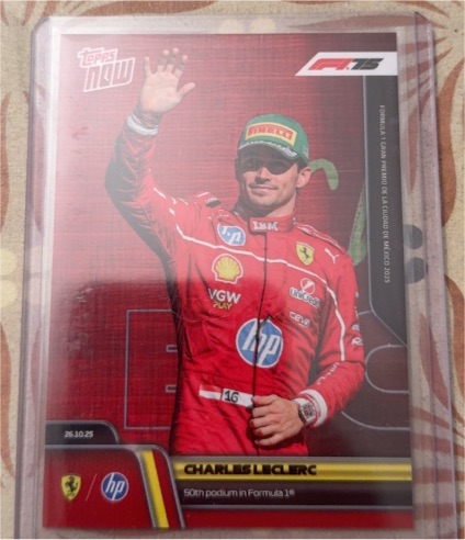 2025 Topps Now Formula 1 #74 Charles Leclerc — front