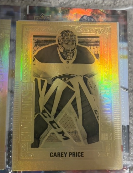 2018-19 Upper Deck Tim Hortons Golden Etchings #GE7 Carey Price — front