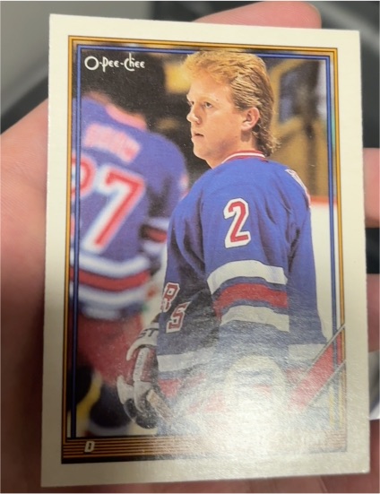 1991-92 O-Pee-Chee #108 Brian Leetch New York Rangers — front