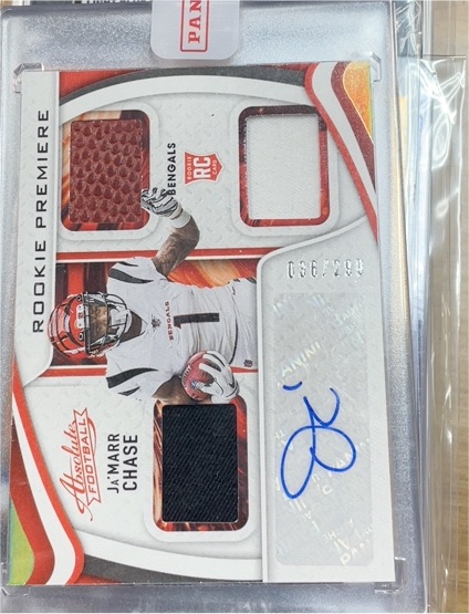 2021 Panini Absolute Rookie Premiere #205 Ja'Marr Chase — front