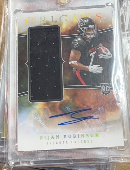 2023 Panini Origins #RJJA-BR Bijan Robinson — front