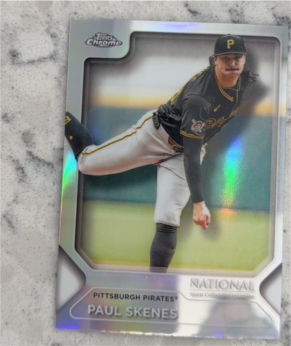 2025 Topps Chrome National #MLB-21 Paul Skenes — front