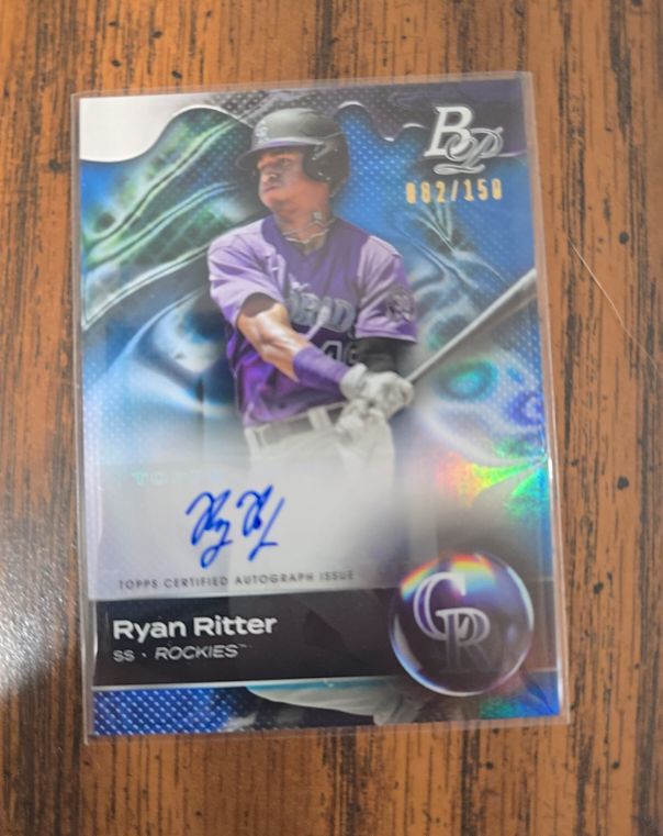 2023 Bowman Platinum #TOP-21 Ryan Ritter — front