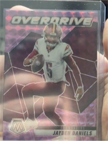 2025 Panini Mosaic Overdrive Jayden Daniels — front