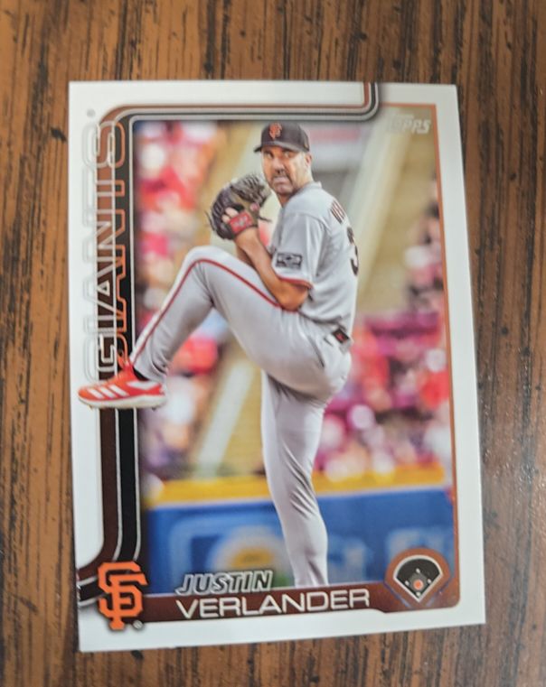 2025 Topps Update Series #US100 Justin Verlander — front