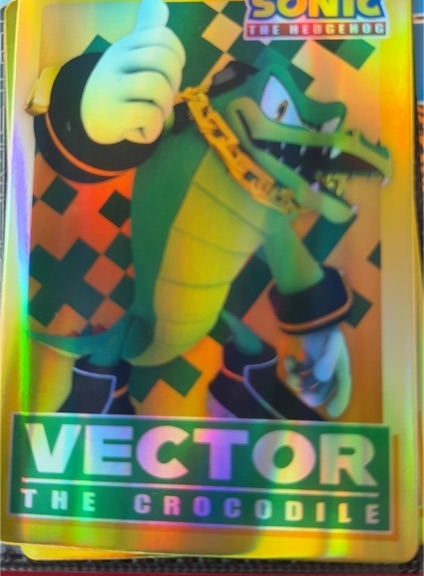 Sonic the Hedgehog Vector the Crocodile Holographic Card — front