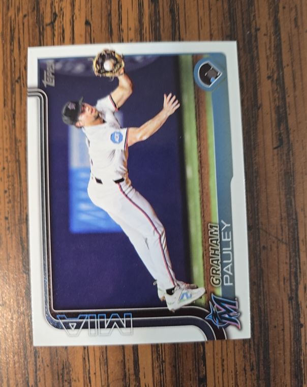 2025 Topps Update Series #MIA Graham Pauley — front
