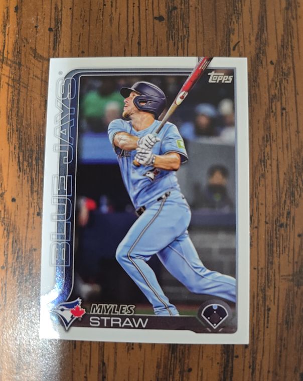 2025 Topps Update #US340 Myles Straw — front