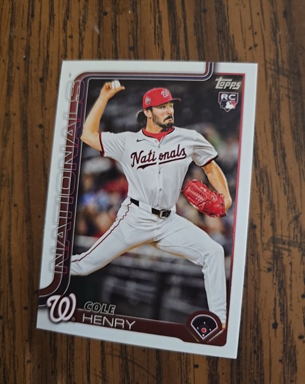2025 Topps Update #US186 Cole Henry — front