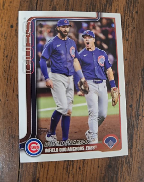 2025 Topps Update #US309 Dansby Swanson / Matt Shaw Dirt Dynamos — front