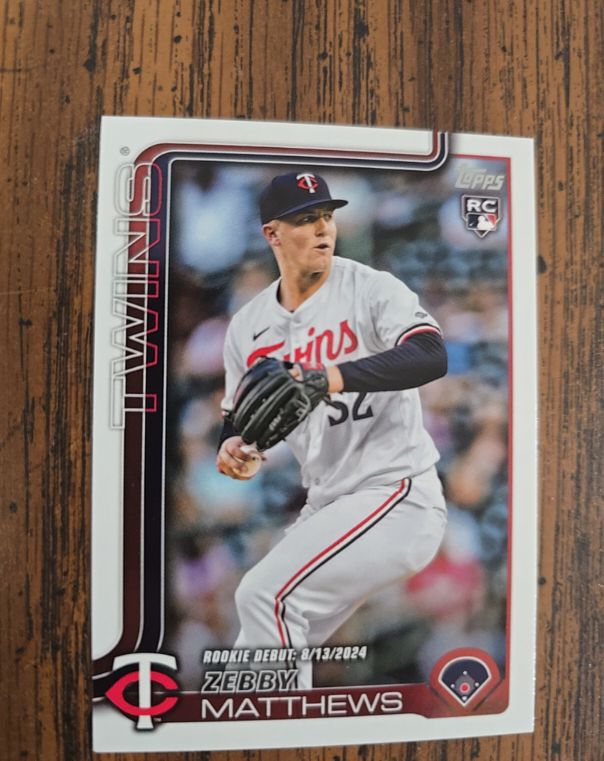 2025 Topps Update #US37 Zebby Matthews — front