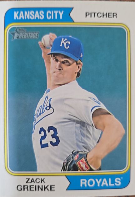 2023 Topps Heritage #675 Zack Greinke Kansas City Royals — front