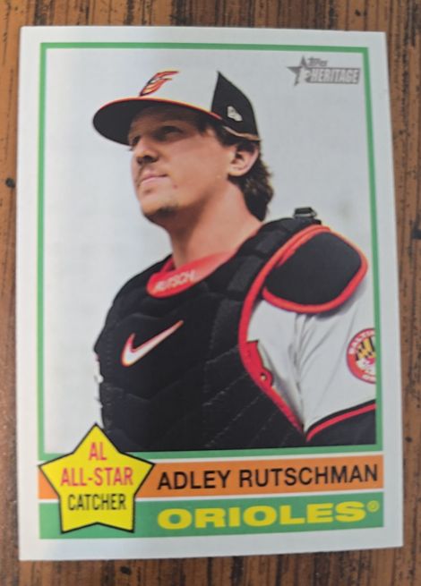 2025 Topps Heritage #294 Adley Rutschman Baltimore Orioles — front