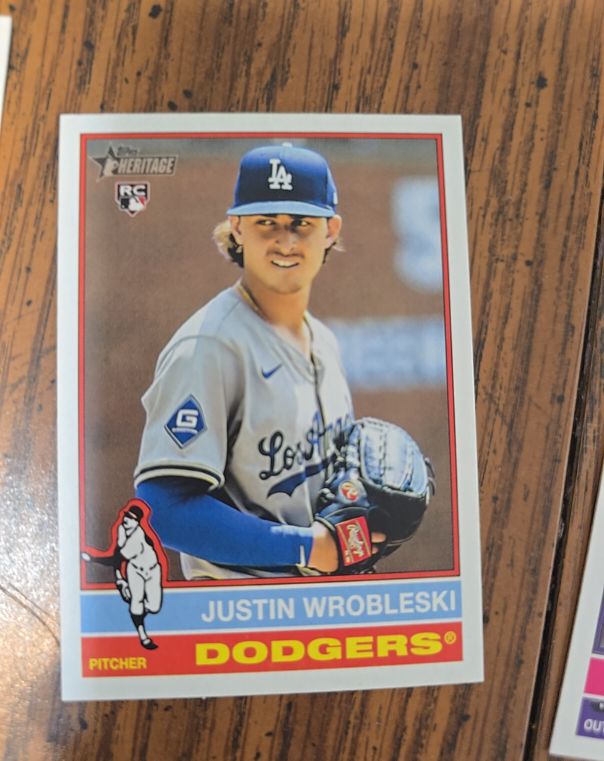 2025 Topps Heritage #319 Justin Wrobleski — front