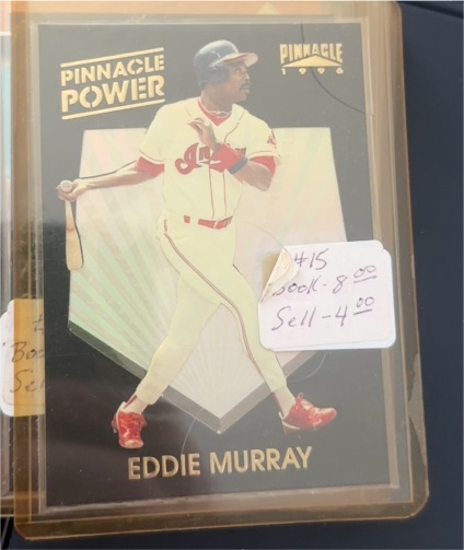 1996 Pinnacle Power #17 Eddie Murray — front