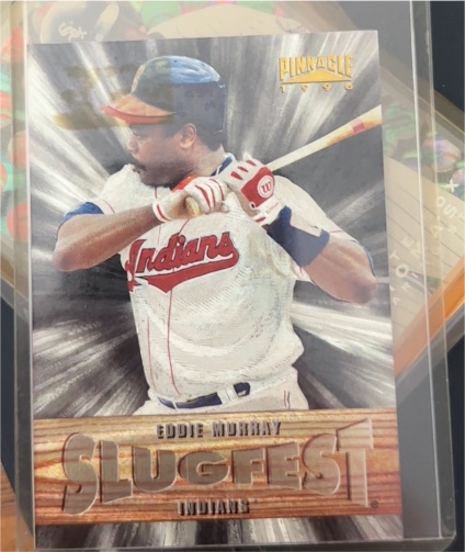 1996 Pinnacle #14 Eddie Murray Slugfest — front