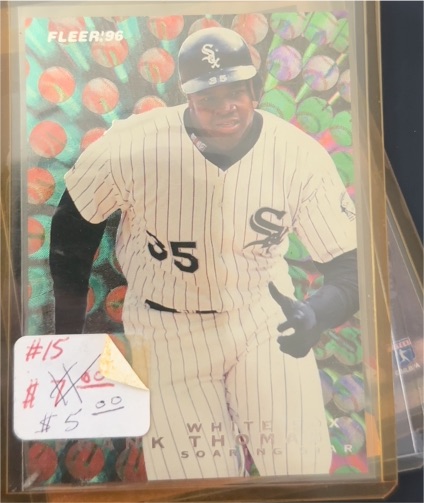 1996 Fleer Soaring Stars #9 Frank Thomas — front