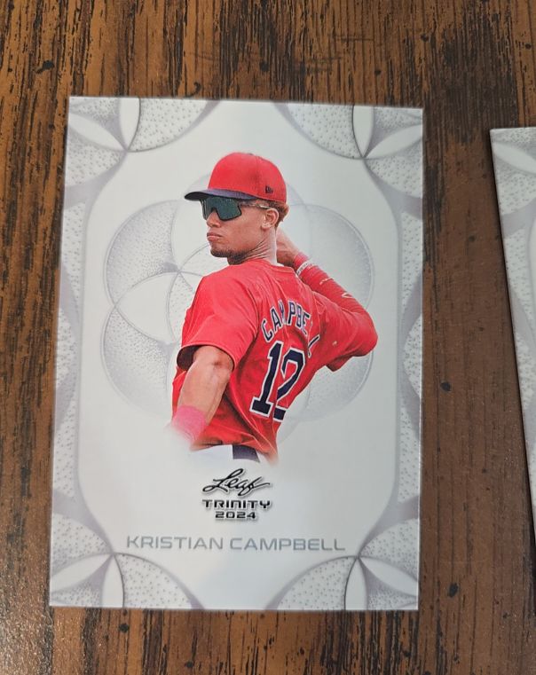 2024 Leaf Trinity #62 Kristian Campbell — front