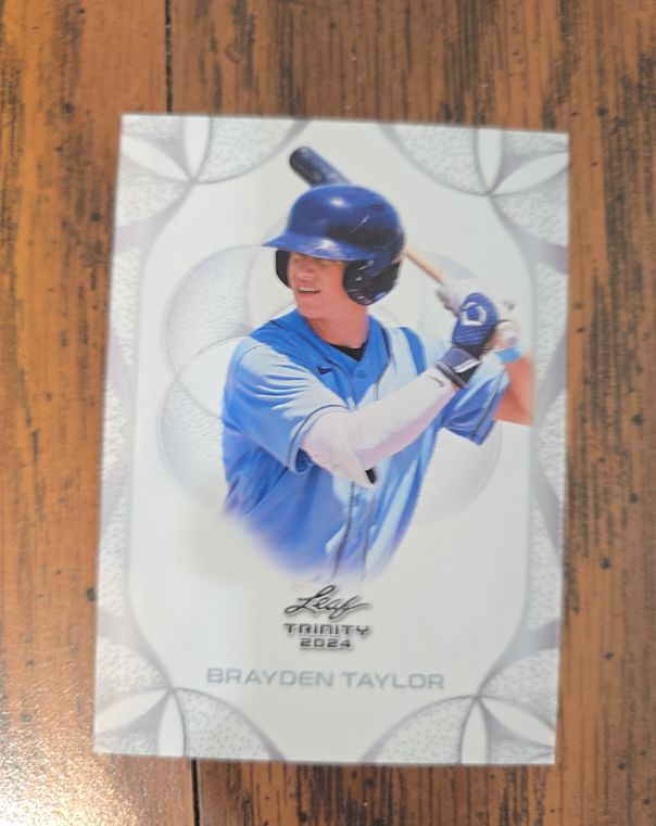 2024 Leaf Trinity #8 Brayden Taylor — front