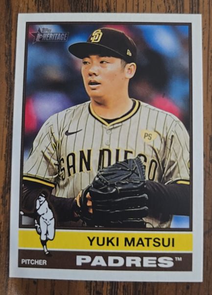 2025 Topps Heritage #358 Yuki Matsui — front