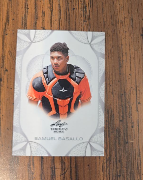 2024 Leaf Trinity #84 Samuel Basallo — front