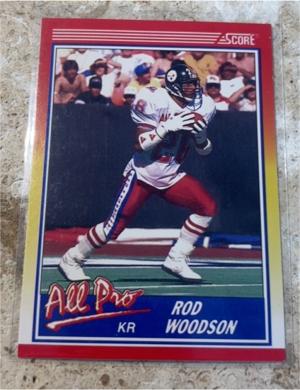 1990 Score #577 Rod Woodson — front