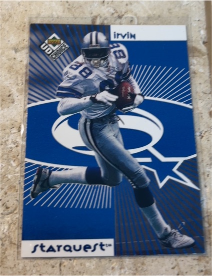 1998 Upper Deck UD Choice Starquest #SR10 Michael Irvin / Kevin Dyson — front
