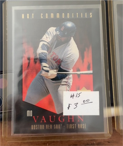 1997 Upper Deck Hot Commodities #HC15 Mo Vaughn — front