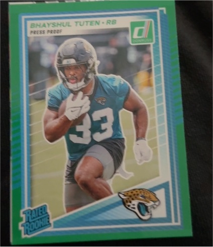 2025 Panini Donruss #333 Bhayshul Tuten — front