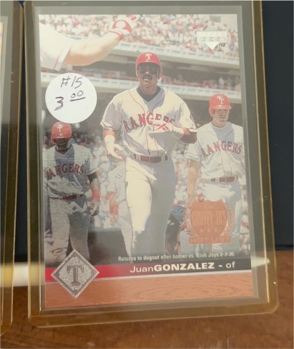 1997 Upper Deck #423 Juan Gonzalez — front