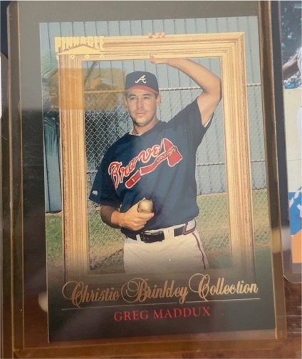 1996 Pinnacle Christie Brinkley Collection #1 Greg Maddux — front