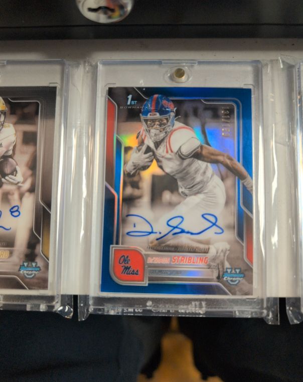 2025 Bowman Chrome University #182 De'Zhaun Stribling — front