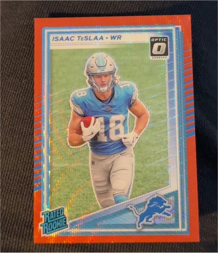 2025 Panini Donruss Optic Preview #338 Isaac TeSlaa Rated Rookie Red Pandora — front