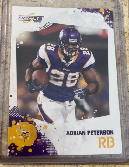 2010 Score #159 Adrian Peterson — front