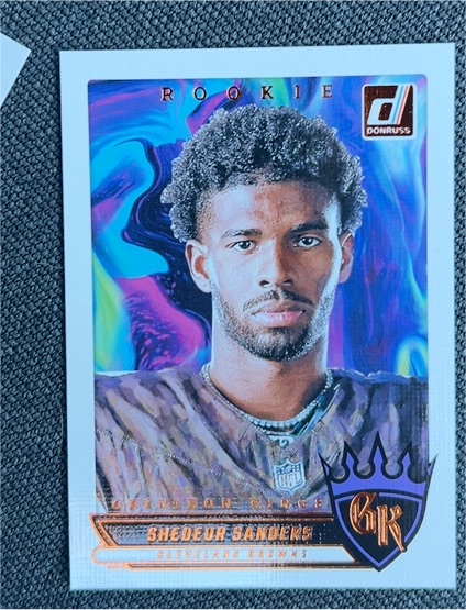 2025 Donruss #RGK-SSS Shedeur Sanders Rookie Gridiron Kings — front