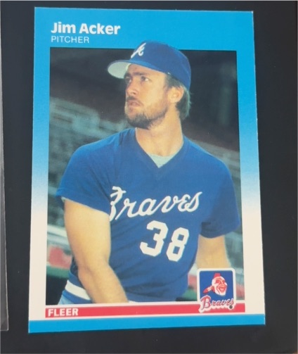 1987 Fleer #509 Jim Acker — front