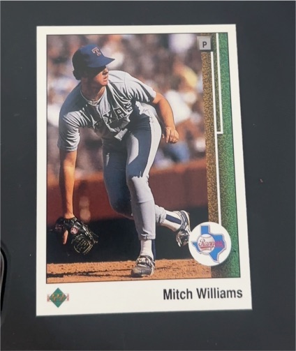 1989 Upper Deck #95 Mitch Williams — front