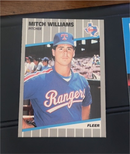 1989 Fleer #536 Mitch Williams — front