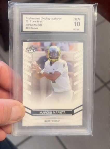 2015 Leaf Draft #03 Marcus Mariota Rookie — front