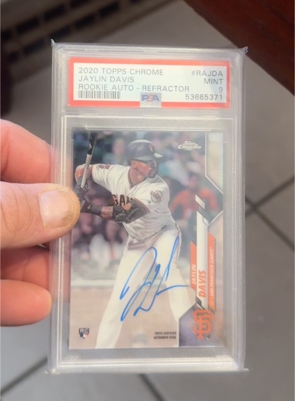 2020 Topps Chrome #RAJDA Jaylin Davis Rookie Auto Refractor — front