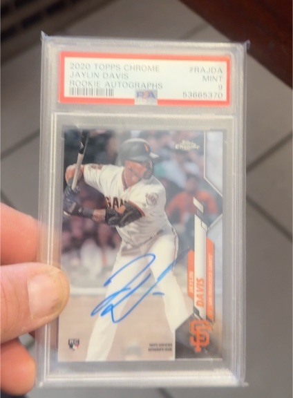 2020 Topps Chrome #RAJDA Jaylin Davis Rookie Autographs — front