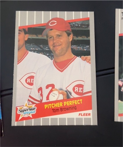1989 Fleer #629 Tom Browning — front