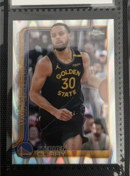 2025-26 Topps Chrome #201 Stephen Curry — front