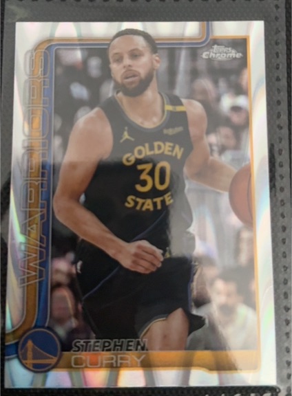 2023 Topps Chrome #WARRIORS Stephen Curry — front