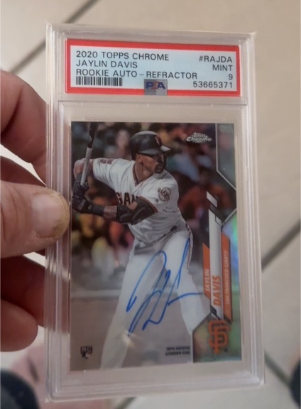2020 Topps Chrome #RAJDA Jaylin Davis Rookie Auto Refractor — front