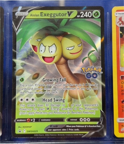 2022 Pokémon TCG SWSH225 Alolan Exeggutor V — front