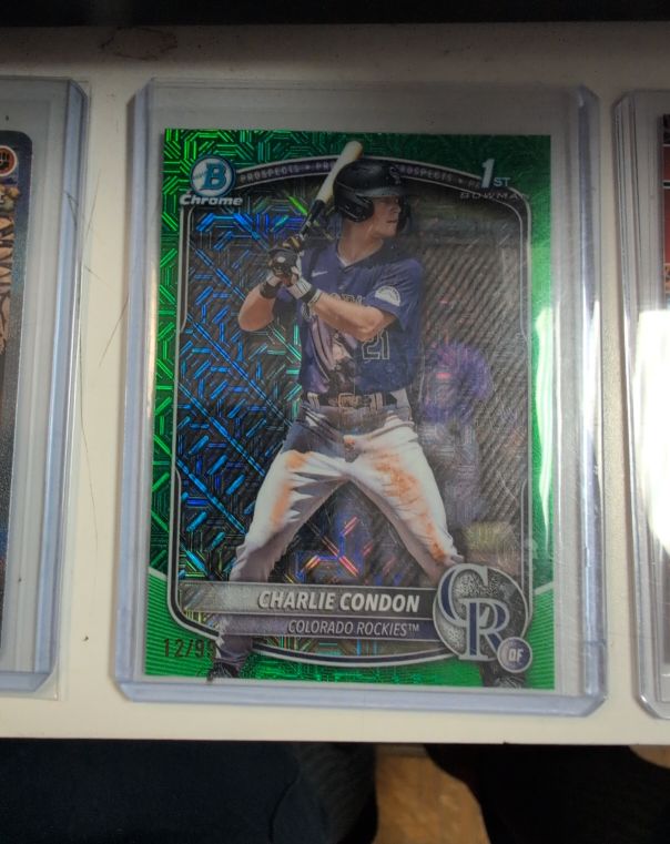 2025 Bowman Chrome #BCP-75 Charlie Condon — front