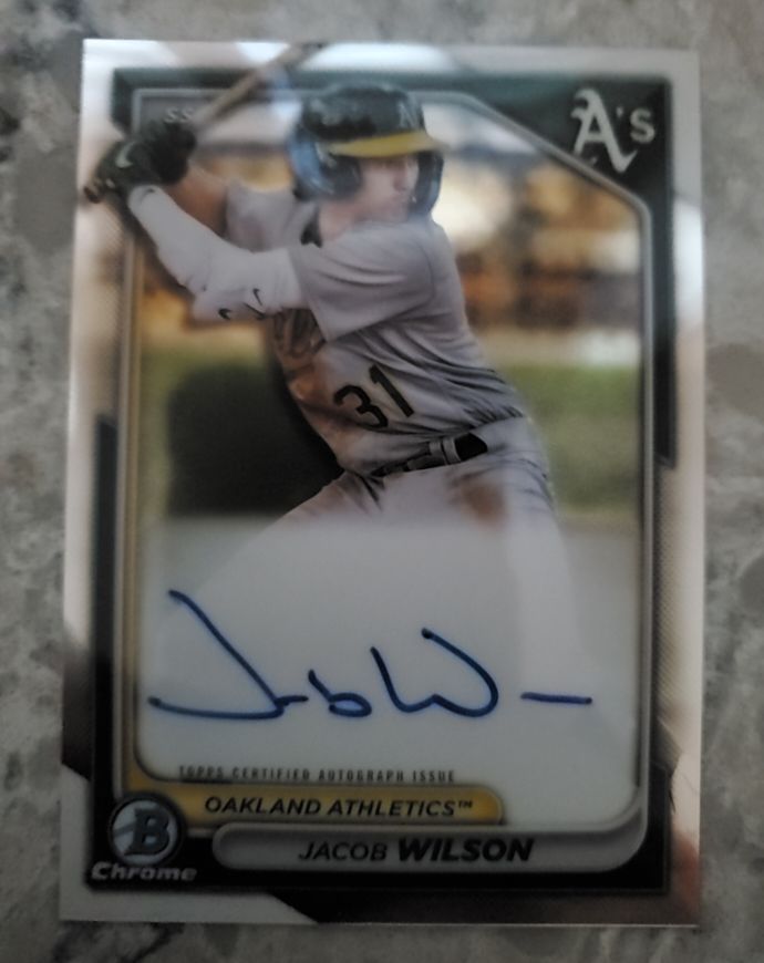 2024 Bowman Chrome #CPA-JWI Jacob Wilson — front