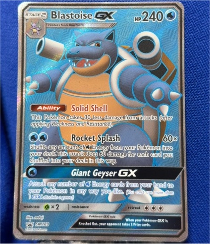2019 Pokémon SM189 Blastoise GX — front
